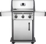 Napoleon Rogue XT 425 BBQ Grill, Stainless Steel, Natural Gas - RXT425NSS-1 - with Three Burners, Barbecue Gas Cart, Folding Sideshelves, Instant Failsafe Ignition