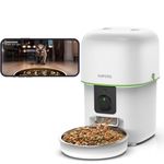 Yuposl Automatic Cat Feeders with Camera - 5G WiFi App Control 1080 HD Video with Night Vision, 2-Way Audio 8cup/68oz Cat Food Dispenser Easy to Use and Clean, Timed Pet Feeder Also for Dogs