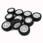 10pcs Toy Car Wheels 20mm Rubber Ti