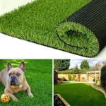 ALTRUISTIC High Density Artificial Grass Turf 4FTX7FT,PU Backing 1.5Inch Pile Height Thick Realistic Synthetic Grass,4-Tone/Soft Indoor Outdoor Fake Faux Grass Rug Mat Lawn Garden Patio Landscape Dog