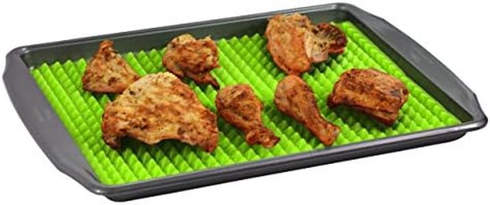 Southern Homewares Healthy Homewares Raised Silicone Baking Sheet Non-Stick Cooking Mat Oven Tray Liner Green, SH-10083