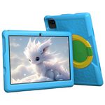 Yicty Kids Tablet 10.1 Inch Android 13 Quad-Core 1280x800 IPS Touch Screen 6GB RAM 64GB ROM 5000mAh Parental Control Tablet PC with Shockproof Case (Blue)