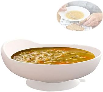 Scooper Bowl with Suction Cup Base, Eating Aid Assistant for Scooping Food, Dining Assistive Food Guard for Disabled, Elderly, Handicapped, 1pcs