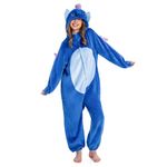 OLAOLA Adult Onesie, Animal Halloween Costume, Unisex Onesies Plush Cosplay Pajamas One-Piece Sleepwear, Seahorses, Large-X-Large