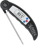 flintronic Food Thermometer, Digital Instant Read Meat High Accuracy Foldable Long Probe Food Cooking Thermometer with °F/°C, Auto On/Off Cooking Thermometer for Kitchen, BBQ, Milk, Water