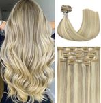 Honsoo Clip in Hair Extensions Real