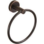 BigBig Home Bronze Towel Holder, Bathroom Towel Ring Oil Rubbed, Bath Hand Towel Rack Hanger Wall Mounted Rustic Farmhouse