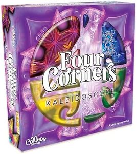 Calliope Games Four Corners Kaleidoscope Family Board Game Tile Games Captivating Art, Strategy, & Pattern Matching Puzzle for Kids & Adults 1-6 Players from The Makers of Tsuro and Roll for It