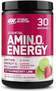 Optimum Nutrition Amino Energy with Green Tea and Green Coffee Extract, Flavor: Strawberry Lime, 30 Servings