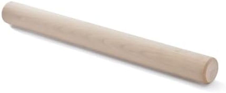 De Buyer - Rouleau à pâtisserie sans poignée en bois de hêtre - Longueur 50 cm -, Marron