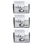 Magazine Rack,Magazine Holder,3 Pockets Hanging File Organizer,Mesh Rack, Folder and Mail Holder for Wall, Metal Chicken Wire Baskets with Tag Slot,literature,catalogs,mail,letters,charts,brochures notebooks holder rack