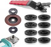 Nasml 8 PCS 5/8"-11 Grinder Parts Flange Metal Lock Nut Grinder Flange Nut Angle Grinder Wrench Grinder Spanner Wrench for Dewalt/Milwaukee/Makita/Bosch/Ryobi/Black Decker(Flange Nut)