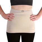 Comfizz Ostomy or post surgery light Support Waistband: Unisex, 10” Depth, Light Grey, M/L