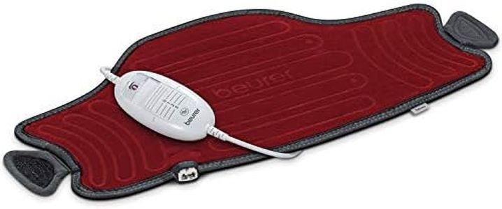 Beurer HK55 Easy-Fix Multifunctional Heat Pad | Targeted heat application for your neck, back, stomach and joints | 3 temperature settings | Velor fibres | Elastic extension band | Machine washable