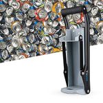 Fdit 16 oz Metal Can Crusher Smasher Wall-Mounted Smasher Crushes Soda Cans Beer Cans and Bottles for Recycling