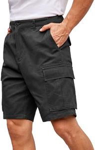 COOFANDY Mens Casual Cargo Shorts Relaxed Fit Lightweight Summer Work Shorts with Multi Pockets