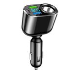 111W USB C Car Charger Cigarette Lighter Splitter, 90W Car Cigarette Lighter, 66W USB Superfast Charging 30W PD Car Charger with LED Voltmeter for Phone, iPad, GPS, Dash Cam and More