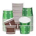 Gatherfun Football Party Supplies Kit for 50 Guests - Football Snack Cups - for Football Birthday and Tailgate Party Decorations