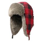 Eddie Bauer Womens Hadlock Trapper Hat, Scarlet Regular L/XL