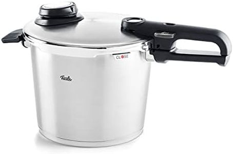 Fissler Vitavit Premium Pressure Cooker with Steamer Insert, 6.3 Quart