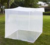 Mengersi Mosquito Net, Extra Large Mosquito Netting Tent for Camping, Bed Canopy Bug Netting for Queen King Bed, Patio, Camping, Outdoor & Travel (White, Large)