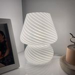 Clora Mushroom Lamp Glass Table Bed