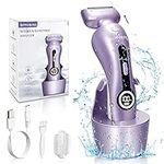 Electric Shaver for Women Best Electric Razor for Womens Bikini Legs Underarm Public Hairs Rechargeable Trimmer with Detachable Head Cordless Wet Dry Use