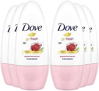 Dove Go Fresh granada Antitranspirante Desodorante Roll-On 50 ml - Envase de 6