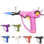 THiCket Raygun Torch Lighter, with Adjustable Flame and Safety Lock, Pink,Yellow