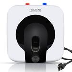 Fisoceny Mini Tank Water Heater 2.5 Gallons Under Sink Small Electric Water Heater 110V 120V 1.5Kw Hot Water Storage Instant Hot Water Heaters for Kitchen,Restaurant,Rv,Shelf Wall Floor Mounted