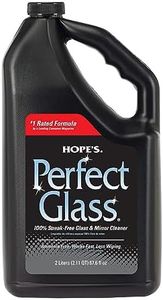 HOPE'S Perfect Glass Cleaner Spray Refill, Streak-Free, Ammonia-Free Window, Mirror, Screen, Tinted Glass, and Shower Door Cleaner, Indoor and Outdoor Glass Surfaces, 67.6 Ounce, Pack of 1