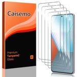 Caisemo Pack of 4 Tempered Glass Screen Protector for Xiaomi Redmi Note 13 Pro 4G/5G, 9H Hardness, HD Clear, Anti-Scratch, Soft Touch