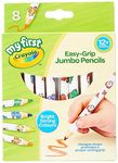 CRAYOLA MyFirst Jumbo Colouring Pencils - Assorted Colours (Pack of 8) | Easy-Grip Pencils Perfect for Toddlers Hands | Ideal for Kids Aged 12+ Months