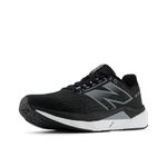 New Balance Men's FuelCell Propel V5 Running Shoe, Black/White/Steel, 10.5 M