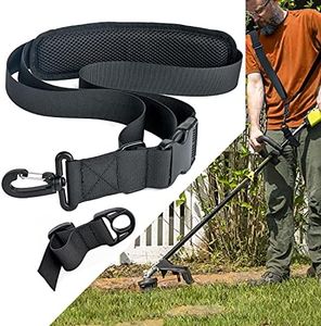 AKUATUZ Trimmer Strap for Weed Eater Shoulder Strap Easy Release Brush Cutter Harness Compatible with EGO String Trimmer, Leaf Blower