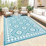 Ileading Outdoor Patio Rug 4x6Ft Wa