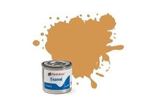 Humbrol Model Paint - AA0686 No 63 Sand - Matt - Tinlet No 1 (14ml), Enamel Paints for Models, Plastic, Metal, Wood, Glass, Ceramics, and More, Enamel Touch Up Paint - Hobby Paint Tin for Craft Kits