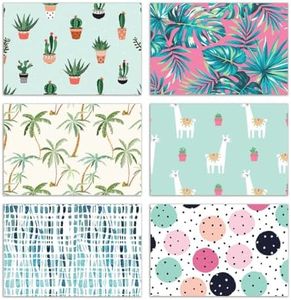 100-Pack All Occasion Greeting Cards, Assorted Blank Note Cards, 4 x 6 inch, 6 Cute & Fun Mixed Designs, Blank Inside, by Better Office Products, with Envelopes, 100 Pack