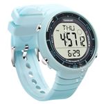 ILAME Digital Sports Watch for Boys and Girls Swim or Dive 100m Underwater, with Multiple Functions of Alarm Clock, Stopwatch, Countdown, Dual Time, 12 and 24 Hour Format Switchable, Silicone Band