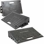 Street Solutions UK Rubber Kerb Ramps 4 Inch | Set of 3 | Heavy Duty Mobility Threshold Ramp for Wheelchairs, Cars Vehicles, Caravan, Scooter Wheels, Bike, Motorcycle, Disabled Chair & Dog