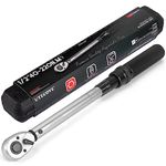 UYECOVE 1/2 inch Drive Click Torque Wrench, 40-220NM/29.5-162.4FT.LB, Torque Wrench 1/2", Dual-Direction Click Torque Wrench for Car & Motorcycle & LKW with Storage Case