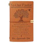 BaubleDazz Pastor Appreciation Gifts, Pastor Gifts for Men- 140 Pages Refillable Journal- Thank You Gifts for Pastor, Unique Gifts for Pastors Men, Women, Pastor Birthday Gifts