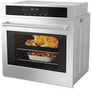 Garvee 30" Built-In Electric Wall Oven, 4.8 Cu.Ft Convection Oven with Self-Cleaning, 8 Functions, 3800W, Touch Control & Safety Lock, Certified, Stainless Steel
