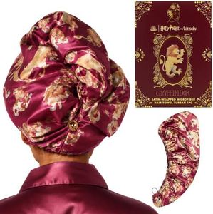 Kitsch Harry Potter x Microfiber Hair Towel Wrap for Women – Ultra Absorbent Microfiber Bath Towels for All Hair Types, Anti-Frizz Hair Wrap, Great Hair Products Gift for Women – Gryffindor