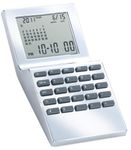 Natico World Time Alarm Clock with Calcuator, Calendar and Currency Converter (10-WT1350)