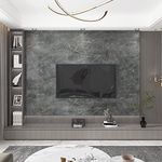 TOTIO 32x315in Grey Marble Vinyl Wrap Light Gray Granite Effect Vinyl Self Adhesive Wallpaper Glossy Thicken Countertop Contact Paper Peel and Stick Waterproof Oil-Proof Kitchen Worktop Covering