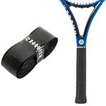 Raquex Enhance Replacement Racket Grip: Tennis Grip, Badminton, Squash Grip Tape, Padel, Pickleball. 13 colours. Premium, Self-Adhesive Tennis Racquet Grip with Finishing Tape (Black, 2 Grips)