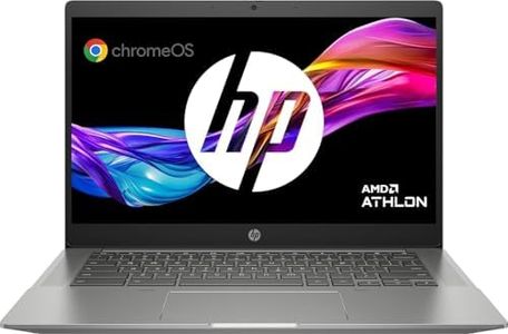 HP Chromebook 14b-na0003ns - Ordenador Portátil de 14" Full HD (AMD Athlon 3050U, 4GB RAM, 64GB eMMC, AMD Radeon Graphics, Chrome OS) Plata - Teclado QWERTY Español
