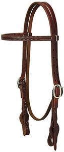 Weaver Leather Working Tack Quick Change Browband Headstall, Golden Chestnut, 1 Count (Pack of 1)