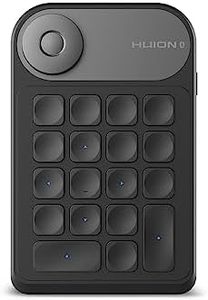 HUION Mini Keydial K20 Teclado Numérico Inalámbrico Bluetooth 5.0, con Controlador de Dial + 18 Teclas Personalizadas, Teclado Portátil para Tableta Grafica, PC, Computadora Portátil